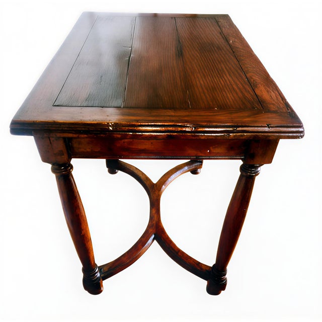 1980s 1980s Pair of Authenticated Guy Chaddock & Co. Arched Stretcher Side Tables – "To the Trade" Quality For Sale - Image 5 of 12