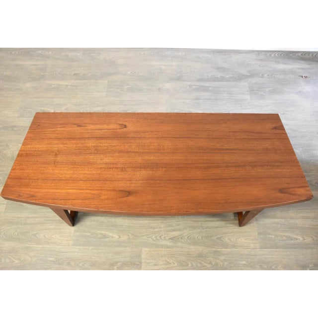 Mid-Century Modern Danish Modern Teak Coffee Table For Sale - Image 3 of 8