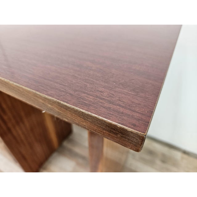 Wood Vintage Italian Desk with Drawers, 1960 For Sale - Image 7 of 17