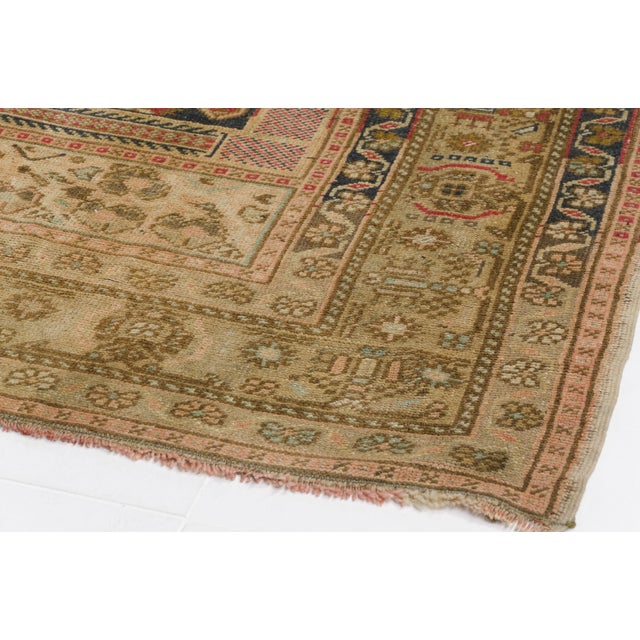 Turkish Mid 20th Century Home Decor Oushak Bohemian Carpet For Sale - Image 3 of 11