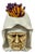 Rare German Porcelain Figural Matchstrike Frowning Nun, Atrib. Schafer & Vater For Sale