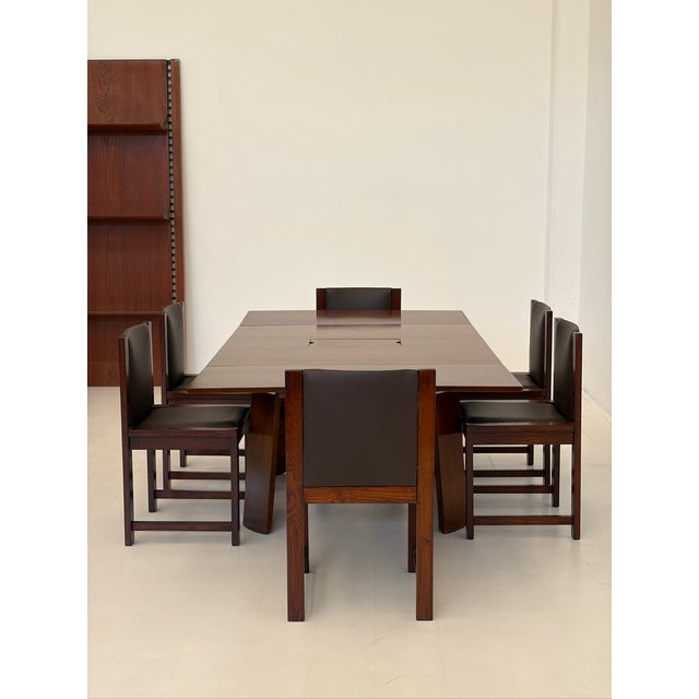 Bauhaus Vintage Wooden and Skai Chairs, 1960s, Set of 6 For Sale - Image 3 of 7