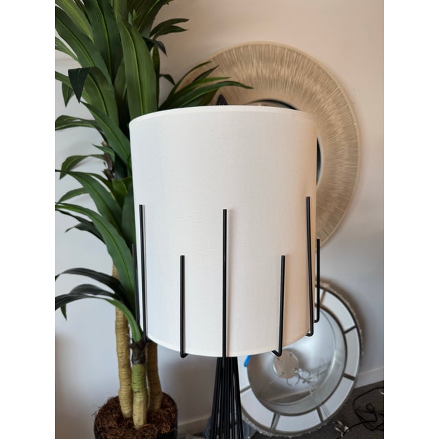 Wildwood Wildwood Otis Satin Black Floor Lamp For Sale - Image 4 of 8