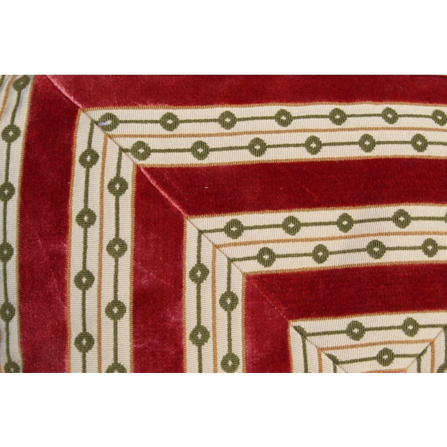 Mid-Century Modern Mid C. Down Filled Possibly Silk Velvet Pillow For Sale - Image 3 of 10