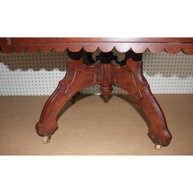 Vintage Victorian Eastlake Style Pink Marble Top Coffee Table Chairish