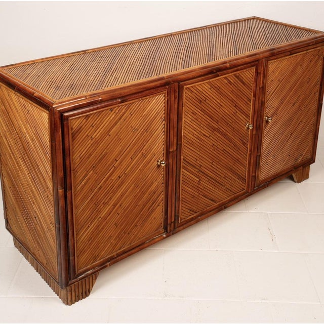 Southern Nurseries Rattan Sideboard from Vivai Del Sud, 1970 For Sale - Image 18 of 18