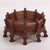 Each of the figures is uniquely carved on this 10-sided (practically round) elevated platform cat or dog bed. Simply drop-...