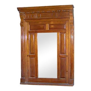 Antique Overmantel Mirror For Sale