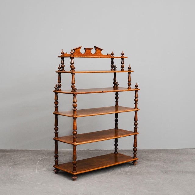 Gründerzeit Tiered Shelf in Walnut, Late 19th Century For Sale - Image 16 of 16