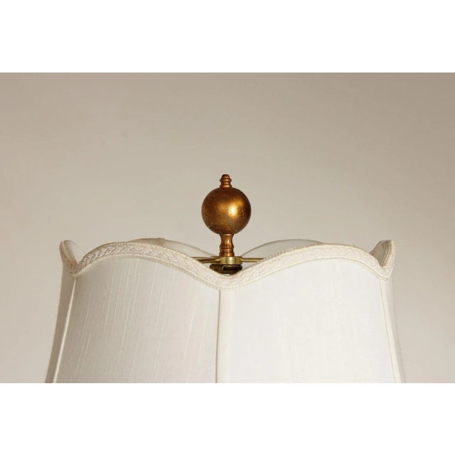 Italian Hollywood Regency Ceramic Floral Table Lamp For Sale - Image 12 of 12