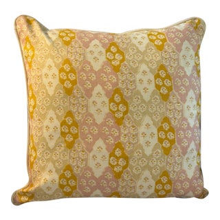 Alice Sergeant: Ottoman Quilt - Petal Patterned Pillow Cover For Sale