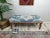 Turkish Rug Print Fabric Upholstered Hallway Bench For Sale - Image 9 of 9