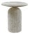 White Fossilized Stone Side Table, Small - Acadia by Oggetti For Sale