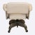1950s Vintage DoMore Office Swivel Chair Upholstered in White Faux Shearling For Sale - Image 5 of 8