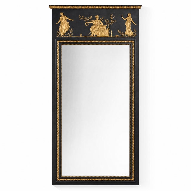 Friedman Brothers 1950s Italian Friedman Brothers Neiclassical Style Mirrors - Pair For Sale - Image 4 of 7