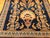 Navy Blue Vintage Persian Kashan Pictorial Rug, Hand-Knotted Wool, Floral Vase Pattern, Navy & Red, 2x2 For Sale - Image 8 of 15