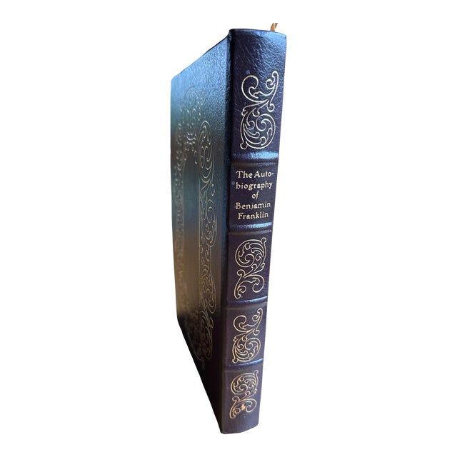 The Autobiography of Benjamin Franklin Leather Gilt 1976 Collectors Edition For Sale