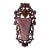 Antique Black Forest Carved Walnut Wall Pocket With Female Portrait For Sale