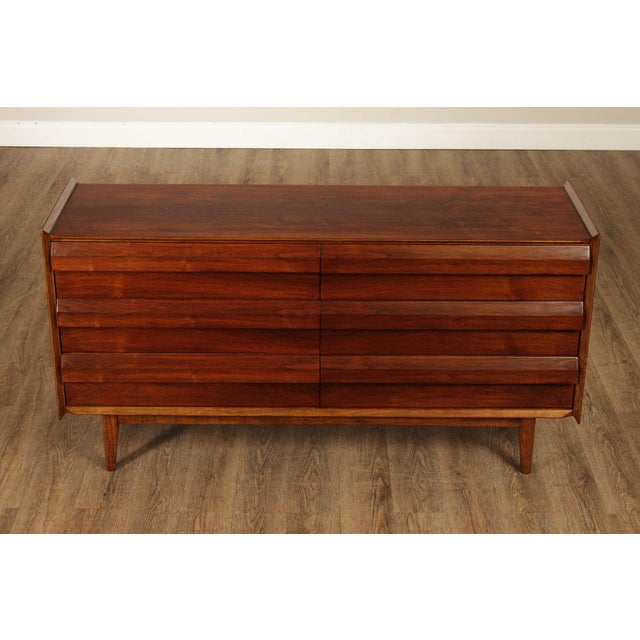 Lane 'First Edition' Mid Century Modern Walnut Dresser For Sale - Image 13 of 18