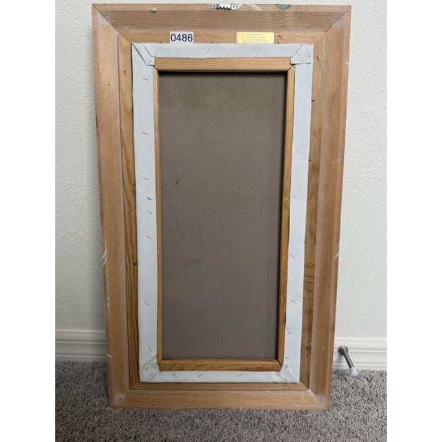 This vibrant Mediterranean coastal oil painting depicts a picturesque seaside village nestled between dramatic mountain...