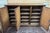 Early 20th century oak 3-door sideboard - W=1.69m, D=52.5cm, H=1.09m.