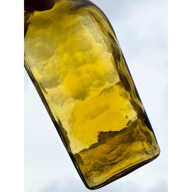 Amber Mid-Century Amber Apothecary Bottle For Sale - Image 8 of 12