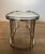 Neoclassical style coffee table in silver metal with antique mirror top For Sale - Image 9 of 12