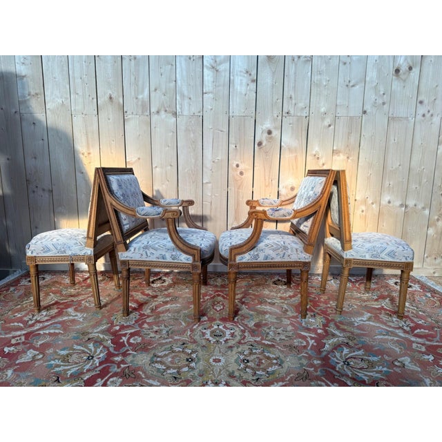 Antique Chairs in Carved Wood, 1890s, Set of 4 For Sale - Image 6 of 8