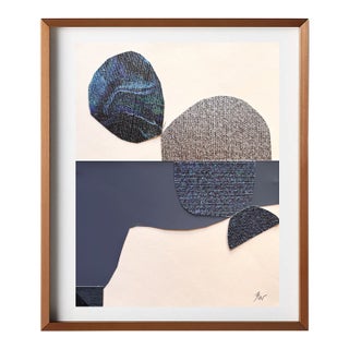 "Celestial Escapade 6" Original Mixed-Media Collage on Paper by Zac Woodiel For Sale