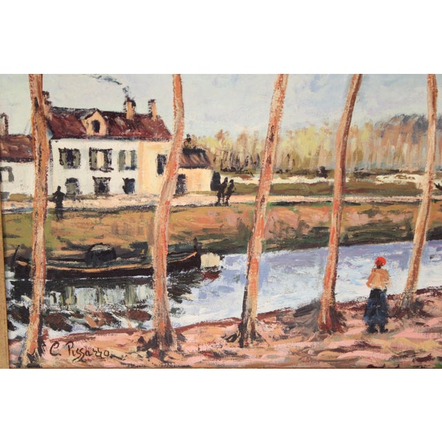 Blue European Landscape Painting by Elmyr De Hory (1906-1976) For Sale - Image 8 of 12