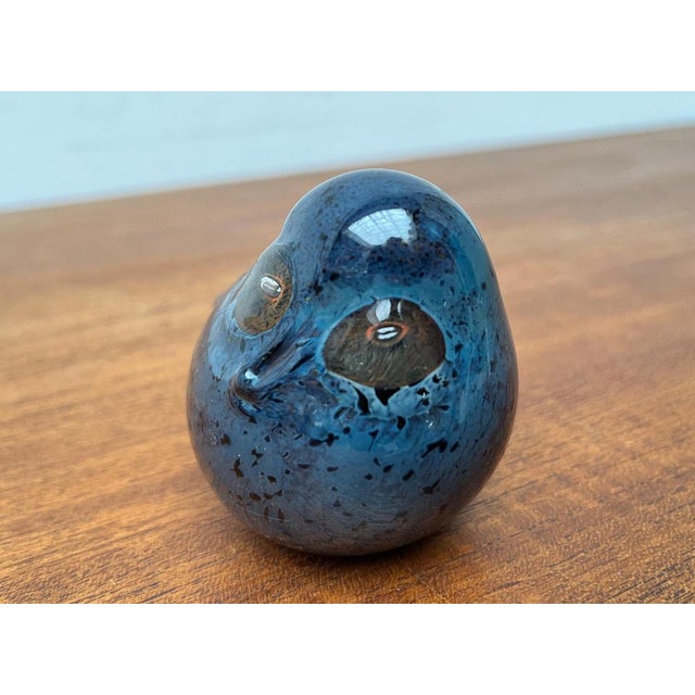 Vintage Art Glass Owl from Arctic Finland, 1970s, in Very Good conditions. Designed 1970 to 1979 This piece has an...