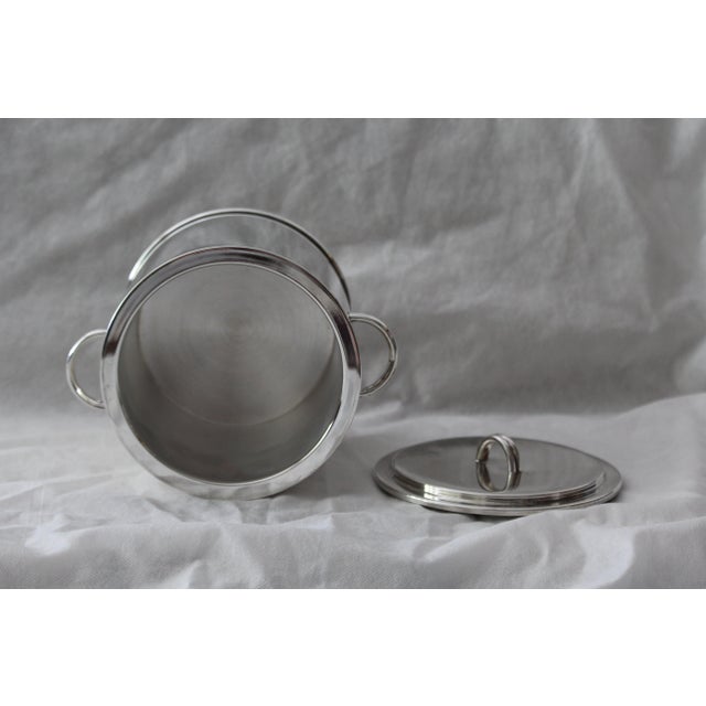 Silver Ice Bucket with Lid, 1970s For Sale - Image 13 of 18
