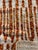 Mid-Century Modern Ivory and Orange Striped Rug For Sale - Image 3 of 9