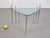 1970s Triangular Nesting Tables in Glass and Metal, 1970s, Set of 3 For Sale - Image 5 of 13