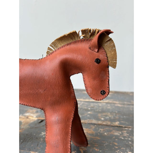 Vintage Folk Art Handmade Rubber Horse Soft Sculpture, Circa Mid-20th Century For Sale - Image 12 of 18