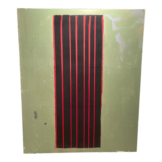 Striking artwork by Artist John Frates, mid century modern, contemporary, invoice with a COA, #1751, listed Florida...