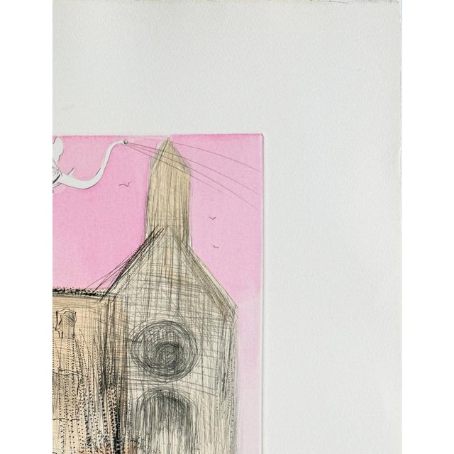 Salvador Dali, The Museum of Genius and Fancy, 1973, Drypoint Etching with Stencil For Sale - Image 6 of 9