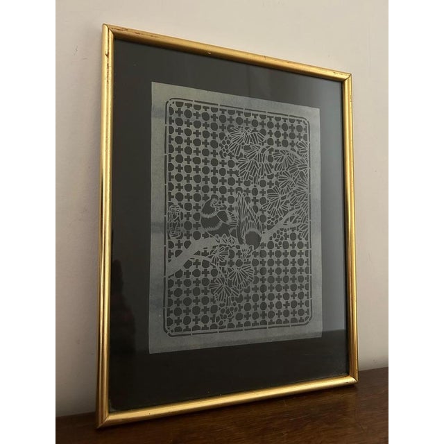 Jiǎnzhǐ Decoupage Artworks with Birds, Set of 3 For Sale - Image 3 of 10