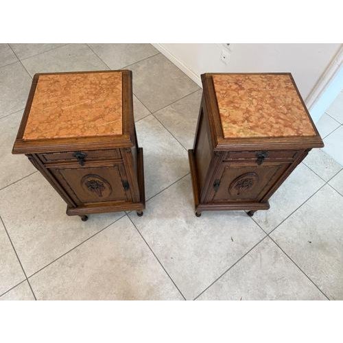 Art Nouveau Nightstands, 1890s, Set of 2 For Sale - Image 16 of 18