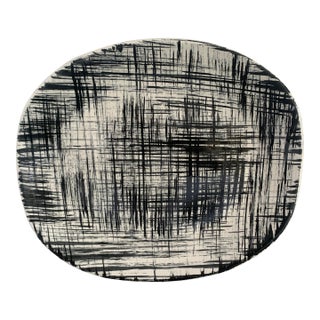 1950s Edwin Knowles "Ebonette" Serving Platter For Sale