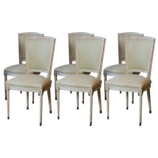 Antique French Dining Chairs, 1890s, Set of 6 For Sale