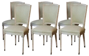 Antique French Dining Chairs, 1890s, Set of 6