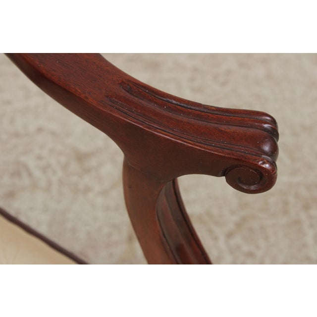 Brown Set of 8 Baker Chippendale Mahogany Dining Room Chairs For Sale - Image 8 of 18