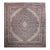 Antique Oversized Persian Tabriz Mahi Rug, Hand-Knotted Wool & Silk, Herati Geometric Pattern, Navy & Burgundy, 12x15 For Sale
