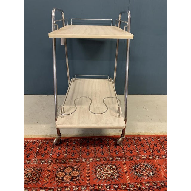 Vintage Serving Bar Cart, 1970s For Sale - Image 3 of 8