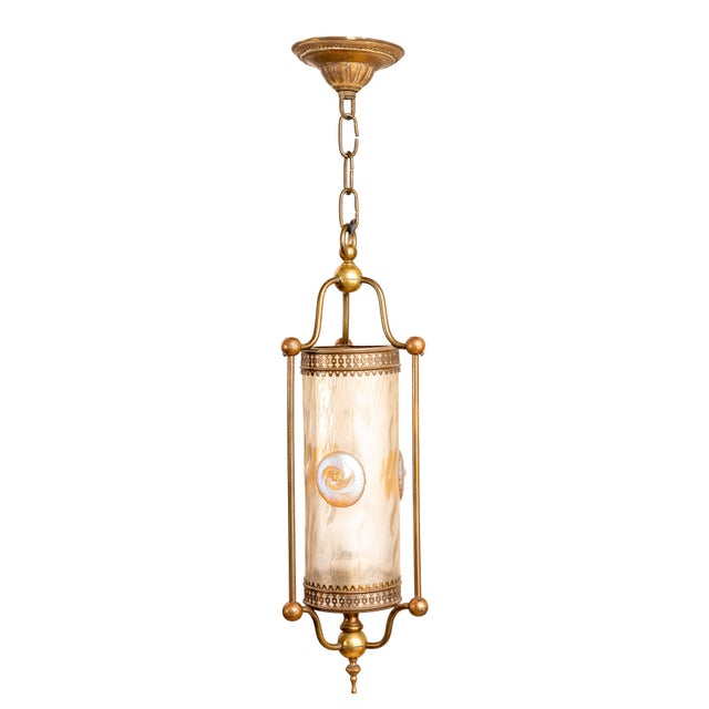 Cast brass; mold-blown and free-formed glass, reduced and iridescent I have official proof of authenticity such as vintage...