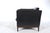 Animal Skin Danish Black Leather Lounge Armchair from Mogens Hansen, Denmark, 1960s For Sale - Image 7 of 18