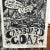 “We Built a Big-Ass Cardboard Goat” by David Ellis. This massive block print piece measures 49.5” width and 96” height. It...