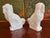 White Pair of Mid 19th C English Staffordshire Spaniels For Sale - Image 8 of 9