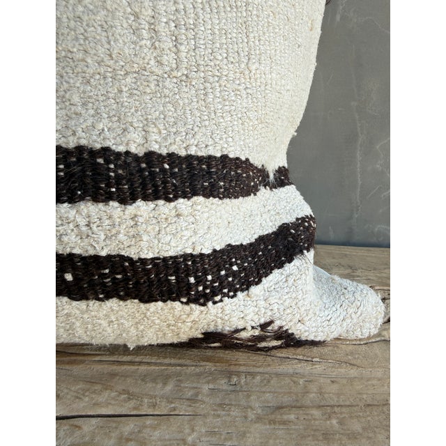 Size: 24" x 24" Crafted from authentic vintage Turkish hemp rugs, each pillow is a one-of-a-kind statement piece rich in...